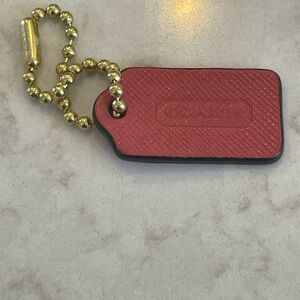 Coach Coral Pink Hangtag